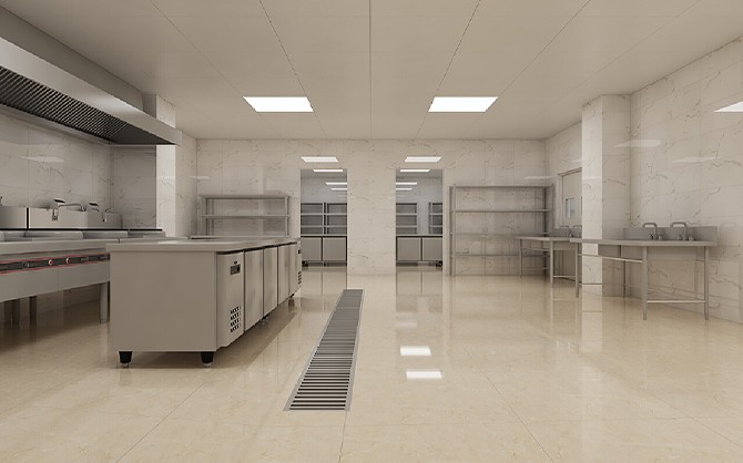 大田快餐配送服務后廚設備擺放圖片